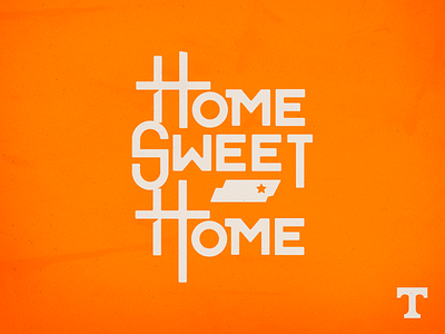 Home Sweet Home knoxville lettering tennessee tn type typography
