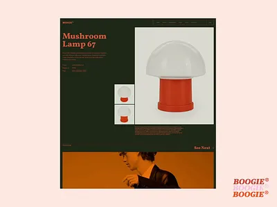 Boogie - Portfolio Presentation branding colors midcentury portfolio portfolio layout qode interactive retro ui visual design