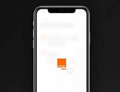 Loader/Spinner of orange mobile app animation app design design interface loader prototype spinner ui design ui ux design uidesign