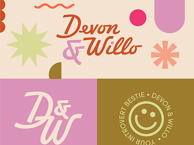 Devon & Willo Branding branding graphic design illustration logo typography