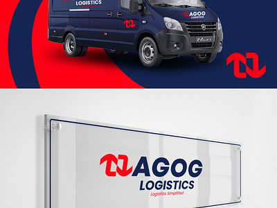 Logistic Company Logo & Branding branding design graphic design illustration logo typography ui vector