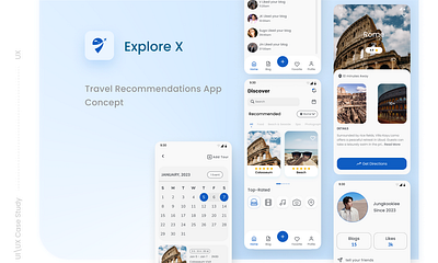 Travel Recommendation App UI case study design mobile app design mobile app ui travel app travel recommendation app ui ui ui ux