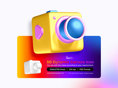 Free 3D Camera Icon 3d