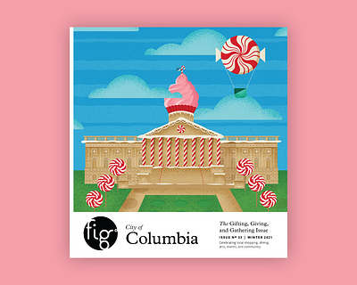 Fig Columbia: Winter 2021 Cover design graphic design identity illustration publication