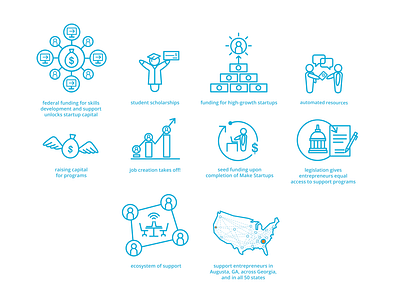 Icons for an Annual Report design graphic design icons illustration vector