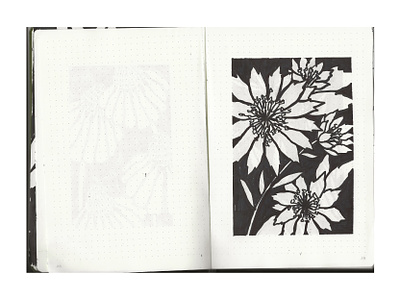 Floral Sketchbook - Mountain Flowers black and white flower bw flower echinacea echinacea drawing floral floral art floral illustration floral pattern flower illustration hand made handdrawn illustration illustrator natural pattern pattern design sharpie art sharpie drawing sketchbook sketchbook drawing