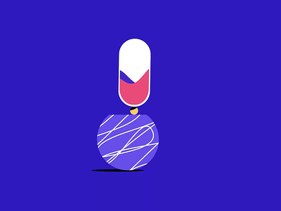 Pill after effects animation branding graphic design motion graphics ui