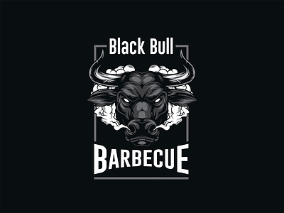 Black Bull Barbecue - Logo Design branding business logo custom logo design graphic design logo logo design ui ux vector