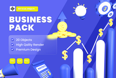 3d illustration business object 3d 3d rendering business chart design graphic design icon idea illustration money