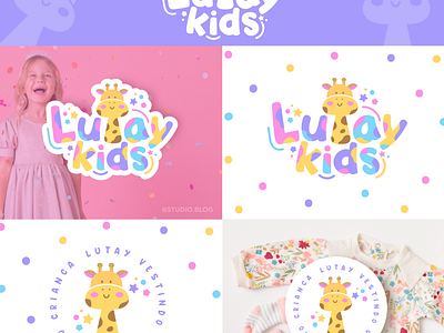 Cute Logo to LUTAY KIDS branding business card childlogo cutelogo design giraffelogo graphic design illustration kidslogo logo logotype motion graphics