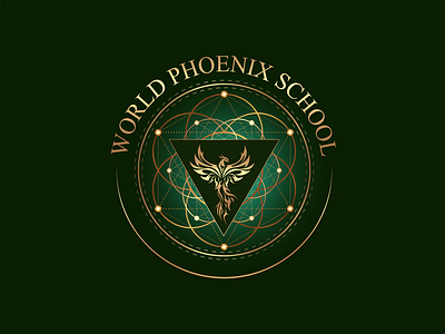 WORLD PHOENIX SCHOOL branding clean creative custom logo design graphic design illustration logo logo design simple ui ux vector