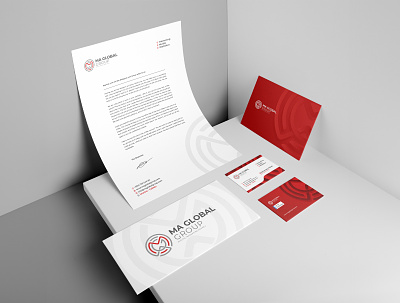Brand Identity design brand design brand identity branding business card design graphic design logo logo design logos mockup red color stationery