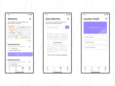 Laundry Mobile App ui