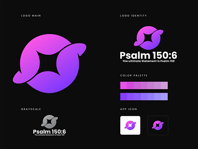 PSALM 150:6 - LOGO DESIGN app icon branding creative custom logo design graphic design illustration logo logo design ui unique ux vector