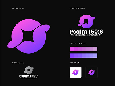 PSALM 150:6 - LOGO DESIGN app icon branding creative custom logo design graphic design illustration logo logo design ui unique ux vector