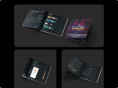 Blockchain Game Platform book brandbook color design system magazine print design style guide typography ui ux