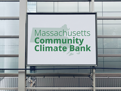 Massachusetts Community Climate Bank Logo branding climate climate bank climate change design government graphic design green green energy illustration illustrator logo massachusetts state government vector