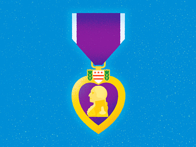 Purple Heart award chris rooney heart honor injured killed medal military profile purple purple heart service side view washington