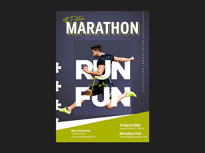 Marathon Poster design graphic design illustration marathon poster