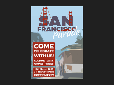 San Francisco Parade - Poster design graphic design illustration parade photoshop poster san francisco