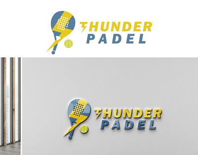 Thunder Padel logo adobe illustrator branding design graphic design illustration logo photoshop vector