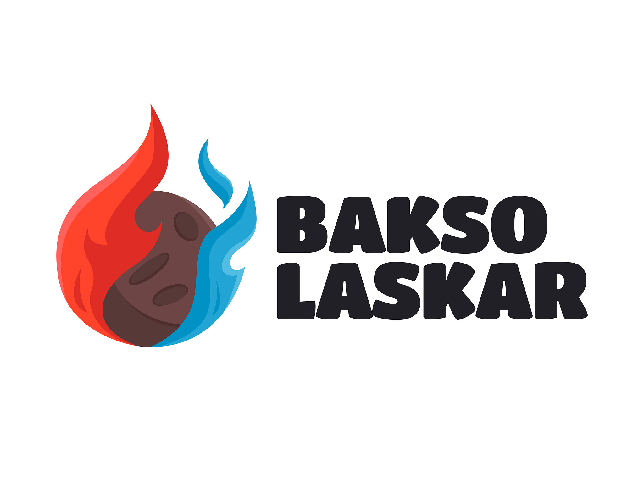 Bakso Laskar Logo by MarcoZenki on Dribbble