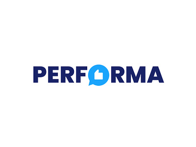Performa Logo branding hr human resources logo office performance platform portal review