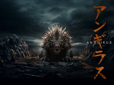 ANGUIRUS AWAKENS – KAIJU 07 design illustration photoshop