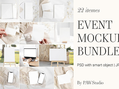 Card Mockup Bundle Wedding wedding card mockup wedding suite mockup