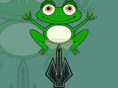 green animal jumping art artwork branding design drawing graphic design illustration logo sketch