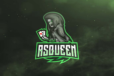 Asqueen Sport and Esports Logos asqueen cards design esport game gaming graphic logo logos sport