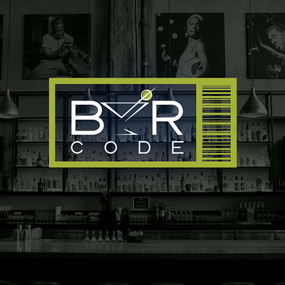 Bar Code Logo Design branding design graphic design logo restaurant vector