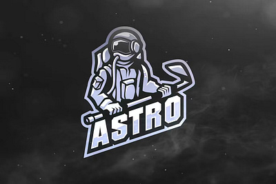 Astro Sport and Esports Logos astronaut design esport game gaming graphic illustration logo logos player