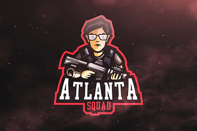 Atlanta Squad Sport and Esports Logos atlanta design esport game gaming graphic logo logos sport squad