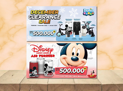 Design Banner Ecommerce for Mickey Mouse Air Purifier