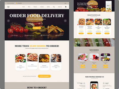 Resturant Website Design food template food website restaurant website