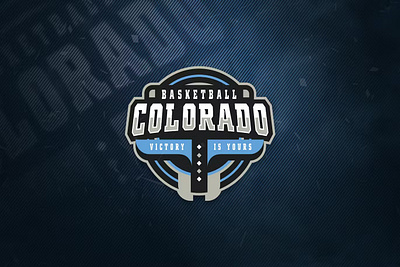 Basketball Colorado Sports Logo badge basketball design game gaming graphic illustration logo logos sport