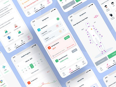 Care Share - Online Treatment Medical App 2023 doctor health care healthcare healthcare app hospital medical medical app medical care medicine mobile app modern design patient schedule science sugar uiux wellness