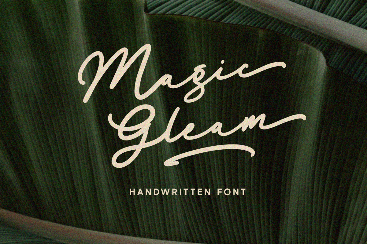 Magic Gleam - Script Handwritten freebies friendly
