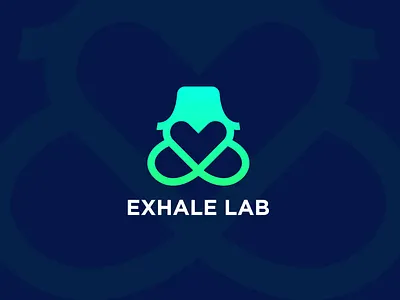 Exhale Yoga Lab Logo Design brand brand identity branding design exhale exhale logo graphic design heart yoga heart yoga logo inhale inhale exhale logo inhale exhale yoga logo inhale logo logo logo design modern logo modern yoga logo yoga yoga logo yoga logo design