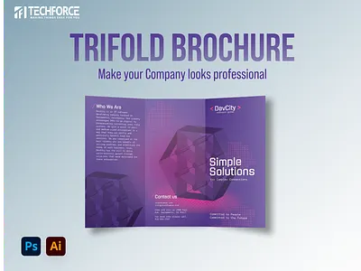 Trifold Brochure art branding design graphic design ui vector