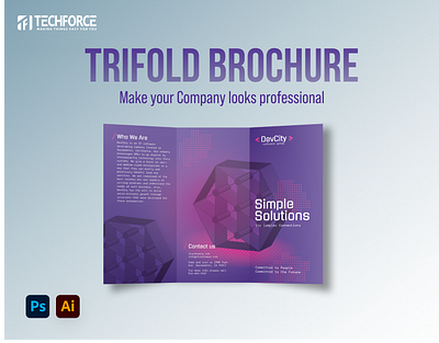 Trifold Brochure art branding design graphic design ui vector