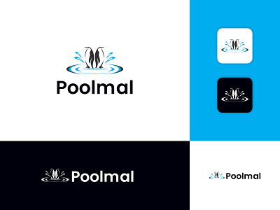 Poolman Logo Design brand brand designer branding creative logo logo logo design logo type logos modern logo poolman logo simple logo