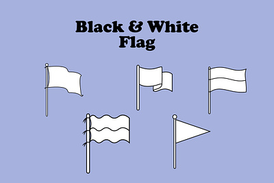 Black and White Flag black design digital flag graphic design icon illustration vector white