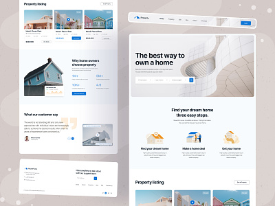 Property Real Estate Landing page airbnb booking buy sell creative home house house rent landing page modern property property investment property management real estate agency real estate website rental residence ui ux web header whiteframe