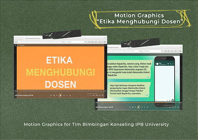 Motion Graphics “Etika Menghubungi Dosen” adobe after effects adobe photoshop adobe premiere pro animation design graphic design illustration motion graphics vector video