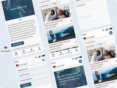 Love Leads app design graphic design ui ux