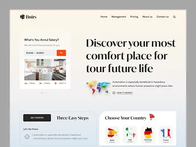 Bnirs - Real Estate Website agency apartment house property real estate real estate web realestate realtor web design website