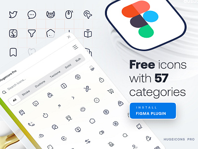Free SVG icons - Figma Plugin 2023 5 styles icons bulk figma plugin free download hugeicons pro icon library plugin icons line solid stroke svg icons twotone