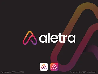 A Letter modern logo - unused a b c d e f g h i j k l m n o p a letter mark monogram abstract logo b c f h i j k m p q r u v w y z brand identity ecommerce fintech it logo logo design logo designer logo ideas logo inspirations software symbol tech company technology typography usa logo designer vector virtual reality